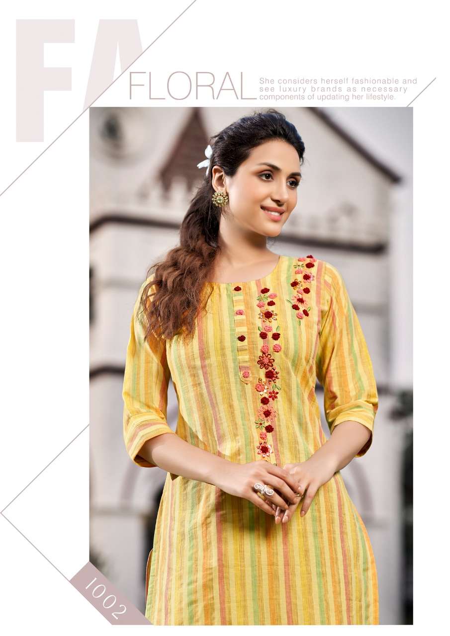 Parra Studio-Mastani Vol 1-Cotton-HandWork-Mirror-Work-Kurti-1002-C